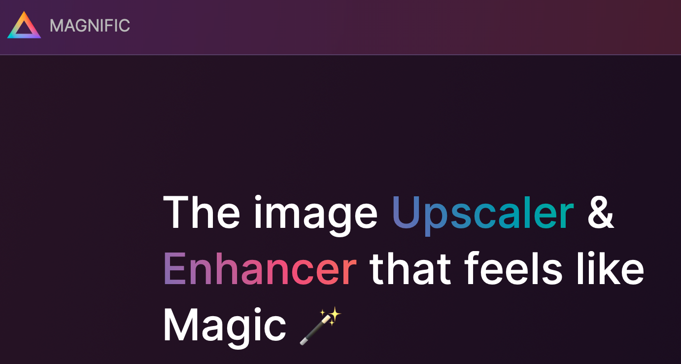 Image Upscaler – Magnific AI